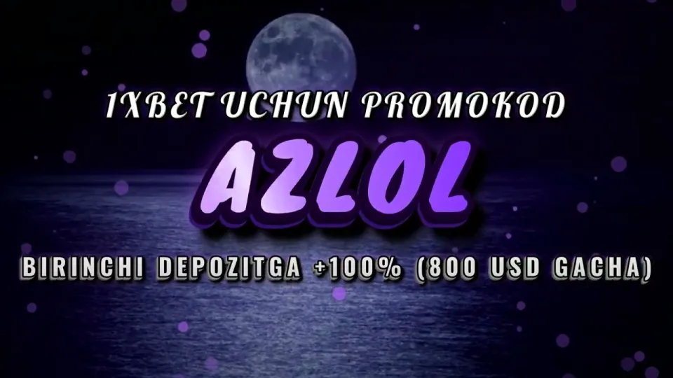 1xBet uchun promokod AZLOL bilan birinchi depozitga 100% bonus olish oddiy ro'yxatdan o'tishdan ko'ra foydaliroq, chunki kod kiritilganda hisobingizga qo'shimcha mablag' tushadi
